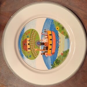 Villeroy & Boch Design Naif Plate #4-Old Village Square, 8.25 in